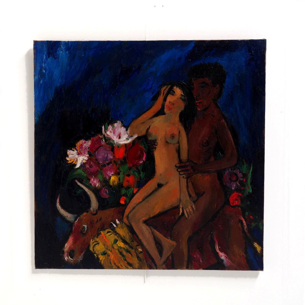 Oil Painting by Theo van der Horst, The Netherlands 1970s In Good Condition For Sale In Beerse, VAN