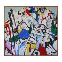 Peinture à l'huile de Ysbrant Van Wijngaarden (1937 - 2021)