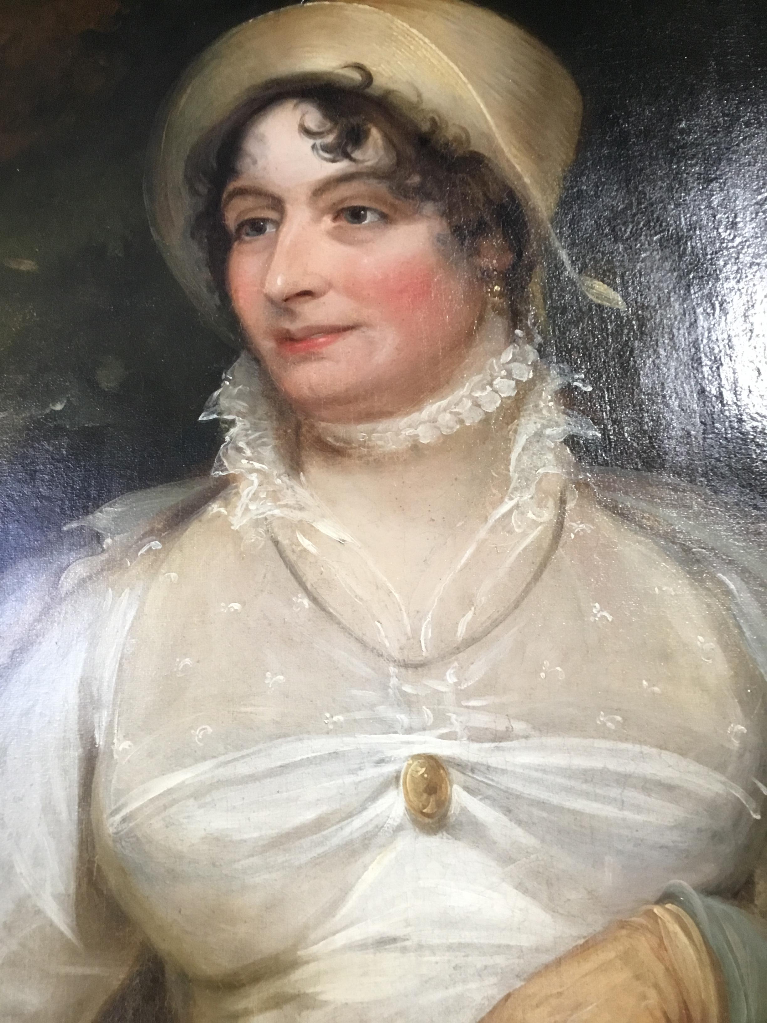 British Oil Painting Depiction of Elizabeth Savage circa 1850 English For Sale