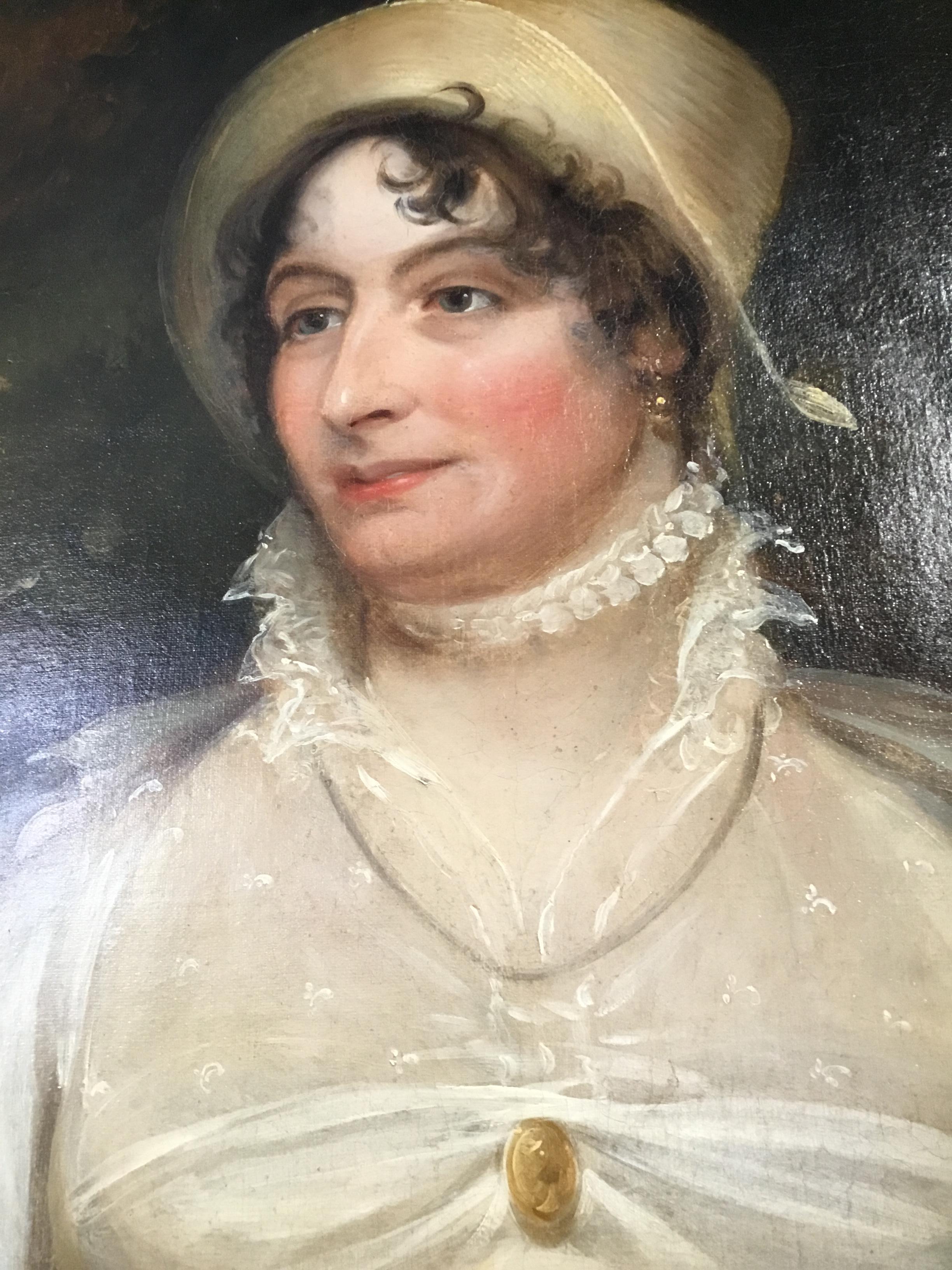 Oil Painting Depiction of Elizabeth Savage circa 1850 English For Sale 1