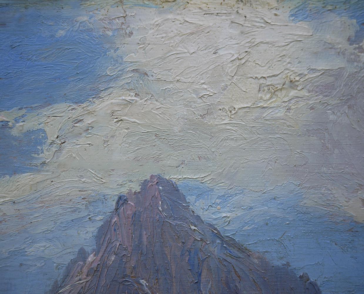 Ölgemälde, Dolomiten, „Monte Tuglia“, Marcelliano Canciani, 1910er Jahre im Angebot 5