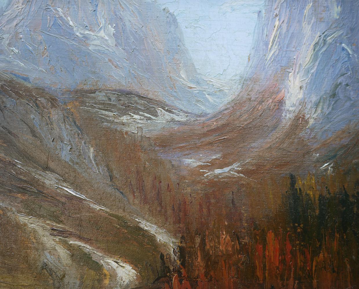 Ölgemälde, Dolomiten, „Monte Tuglia“, Marcelliano Canciani, 1910er Jahre im Zustand „Gut“ im Angebot in Albignasego, IT