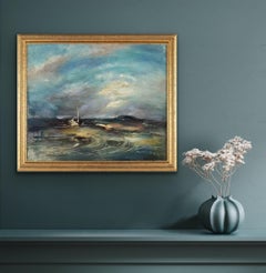 Oil Painting entitled Retreating Storm by Adrian Keith Graham Hill