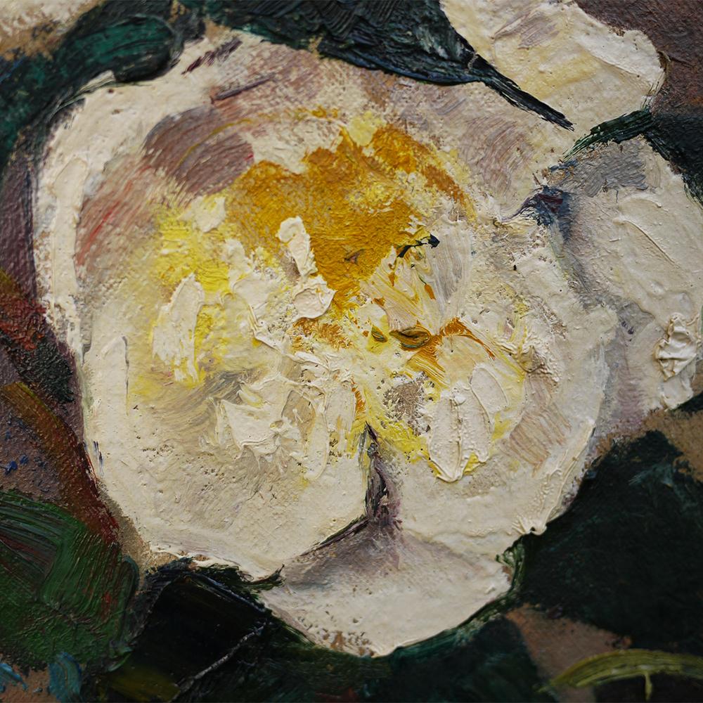 Oil Painting, Field Roses, Elsa Sturm-Lindner In Good Condition In Albignasego, IT