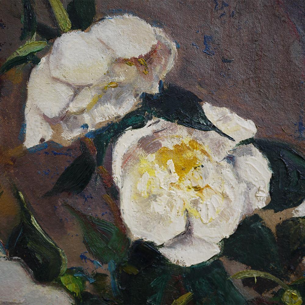 Mid-20th Century Oil Painting, Field Roses, Elsa Sturm-Lindner