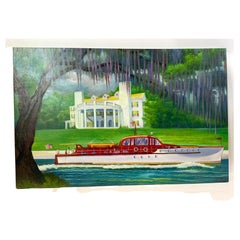 Oil Painting Florida Intracoastal in the 1930’s