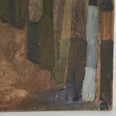 Pittura ad olio astratta francese degli anni '40