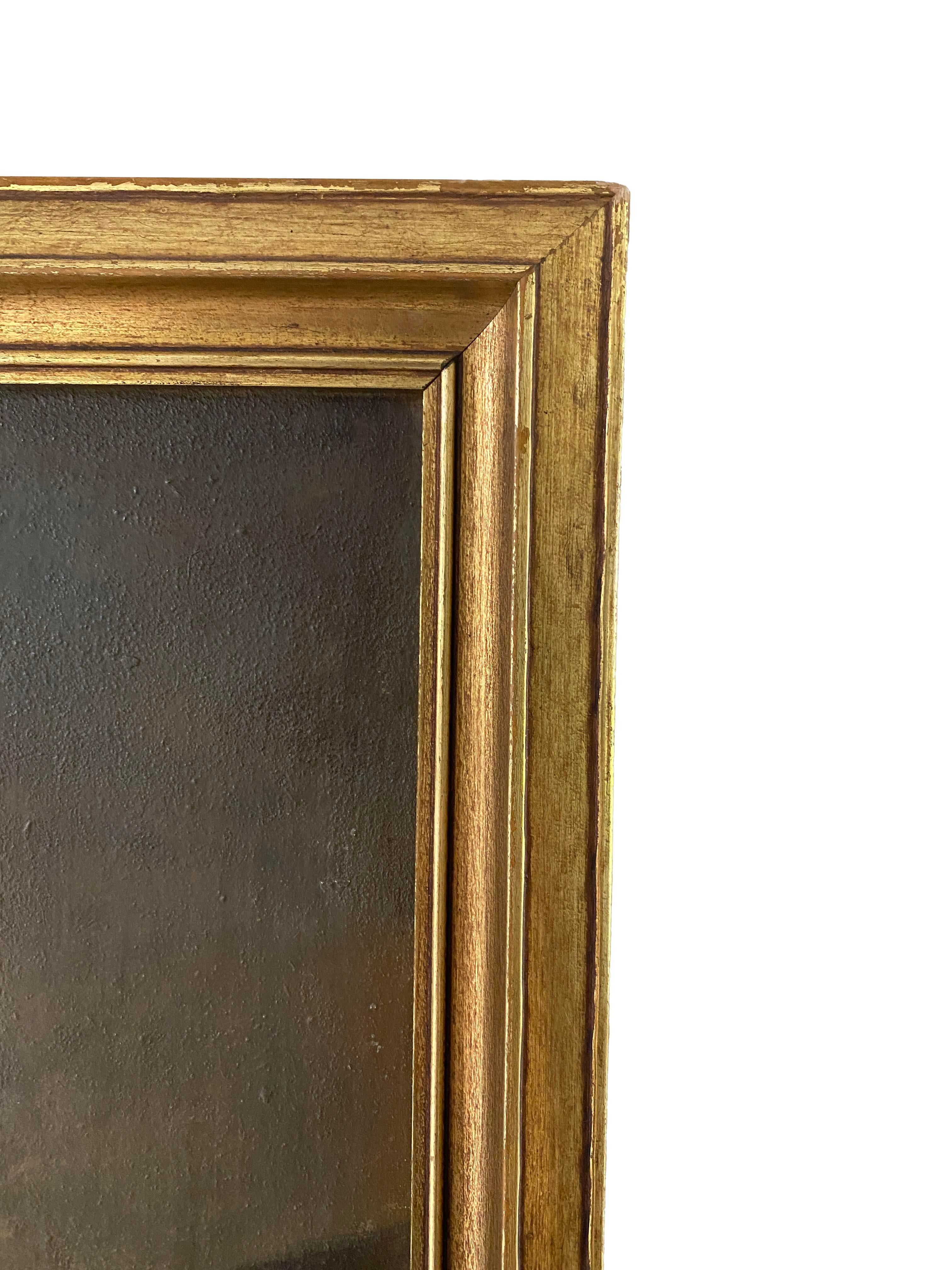 Hand-Painted Oil Painting Inspired by The Laughing Cavalier For Sale