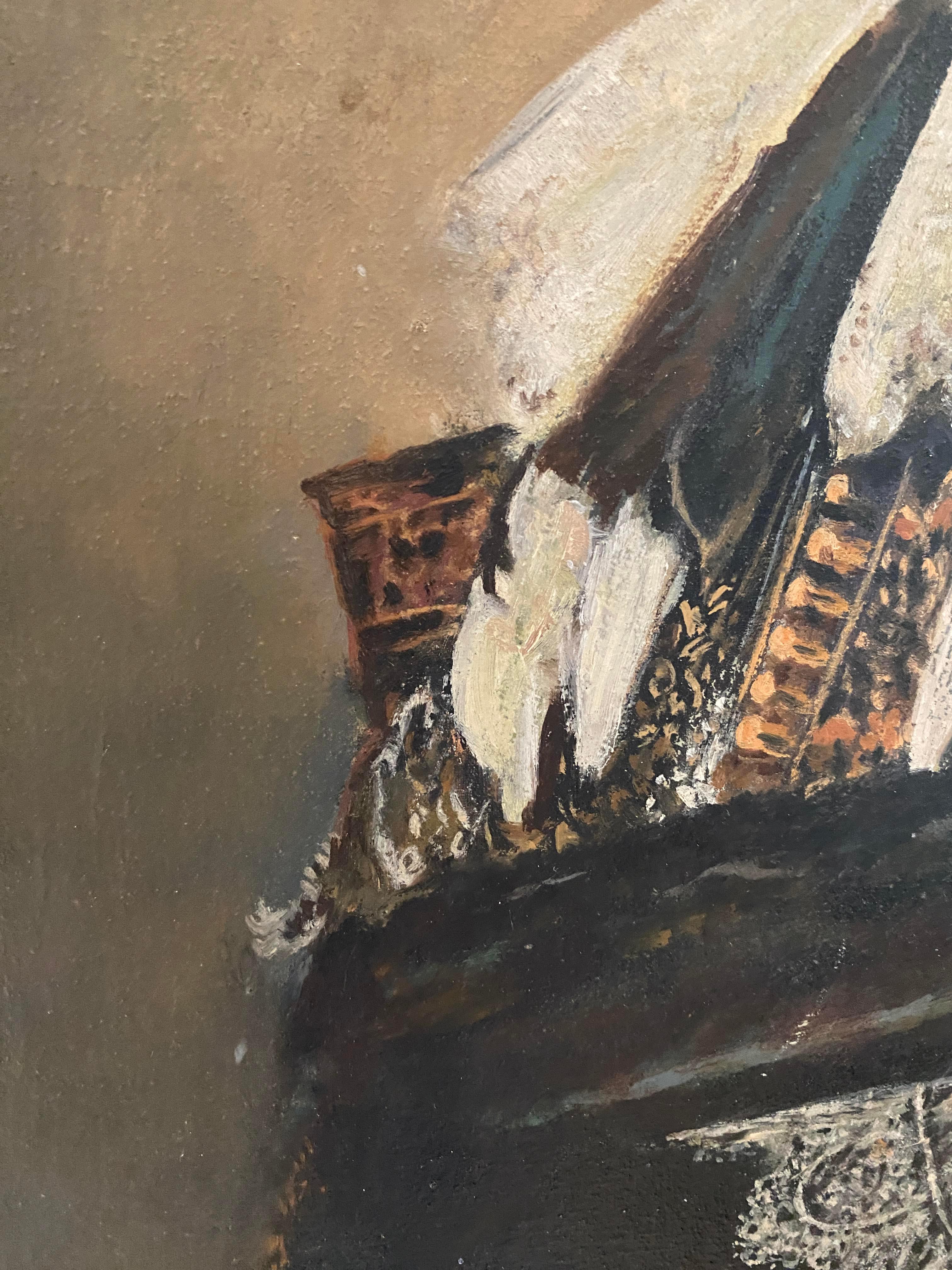 Oil Painting Inspired by The Laughing Cavalier For Sale 1
