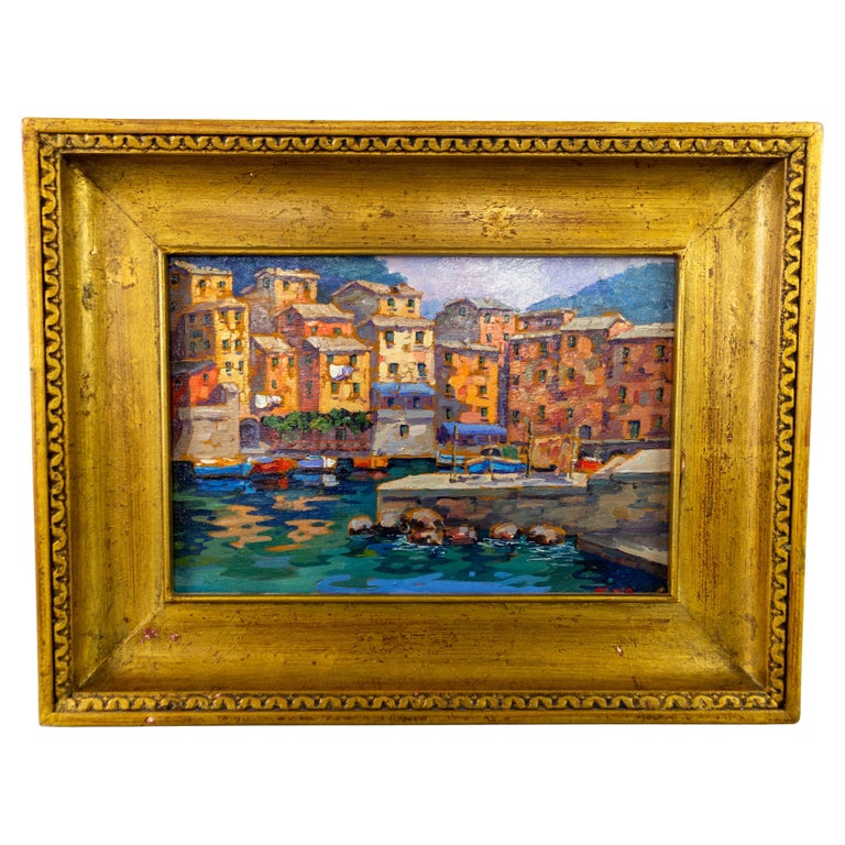 Oil Painting Italian Landscape For Sale at 1stDibs