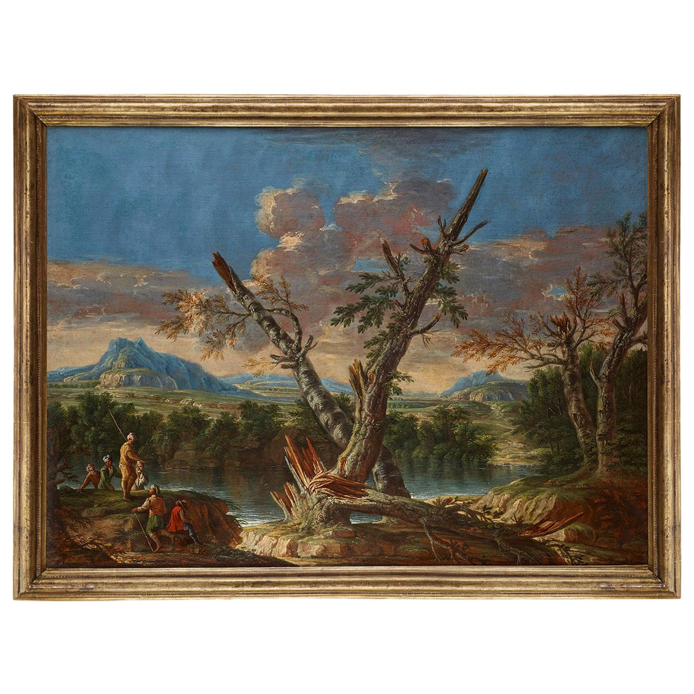 Oil Painting, Italy, 18th Century, Workshop of Andrea Locatelli