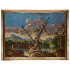 Oil Painting, Italy, 18th Century, Workshop of Andrea Locatelli