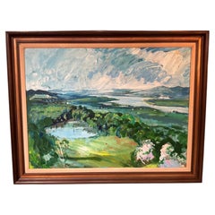 Oil painting landscape by John Konstantin Hansegger