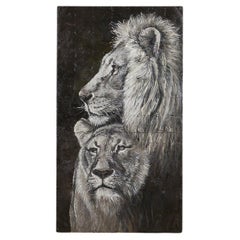 Oil Painting "Lions Love" by Collective BAP