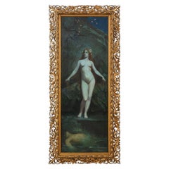 Dipinto a olio "Lorelei" Jules Joseph Lefebvre attr. 1890 ca.