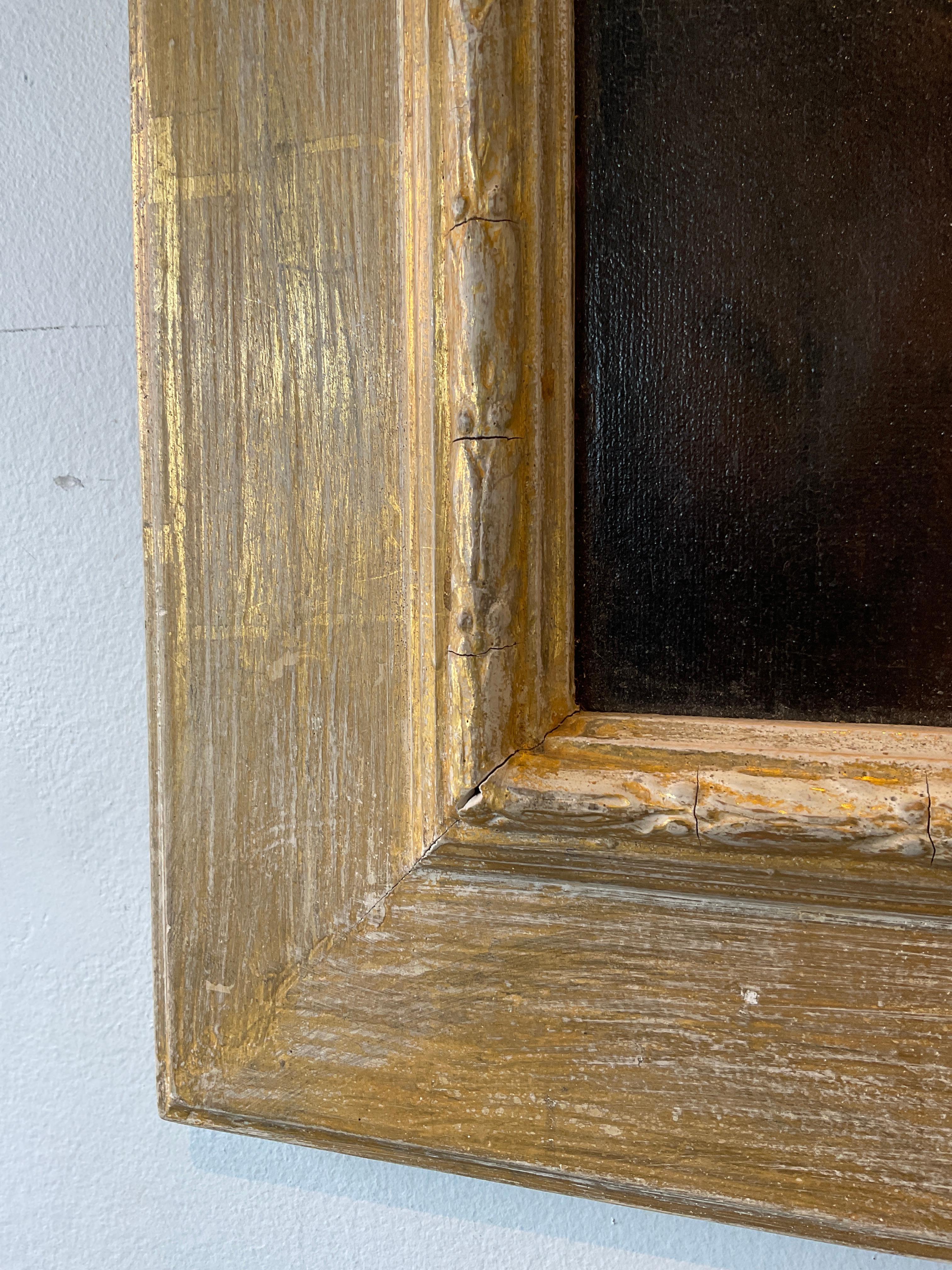 Pittura a olio di un uomo anziano olandese del 1600 su tavola 2