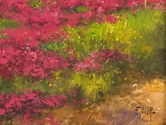 Oil Painting of a Beautiful Flower Landscape
