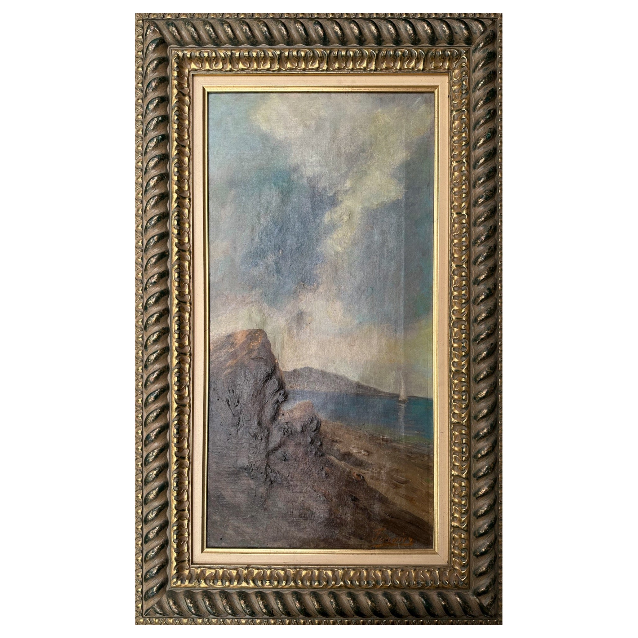 Oil Painting of a Beautiful Landscape For Sale
