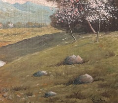 Oil Painting of a Beautiful Landscape with a Farm House
