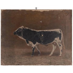 Oil Painting of a Bull, 1903