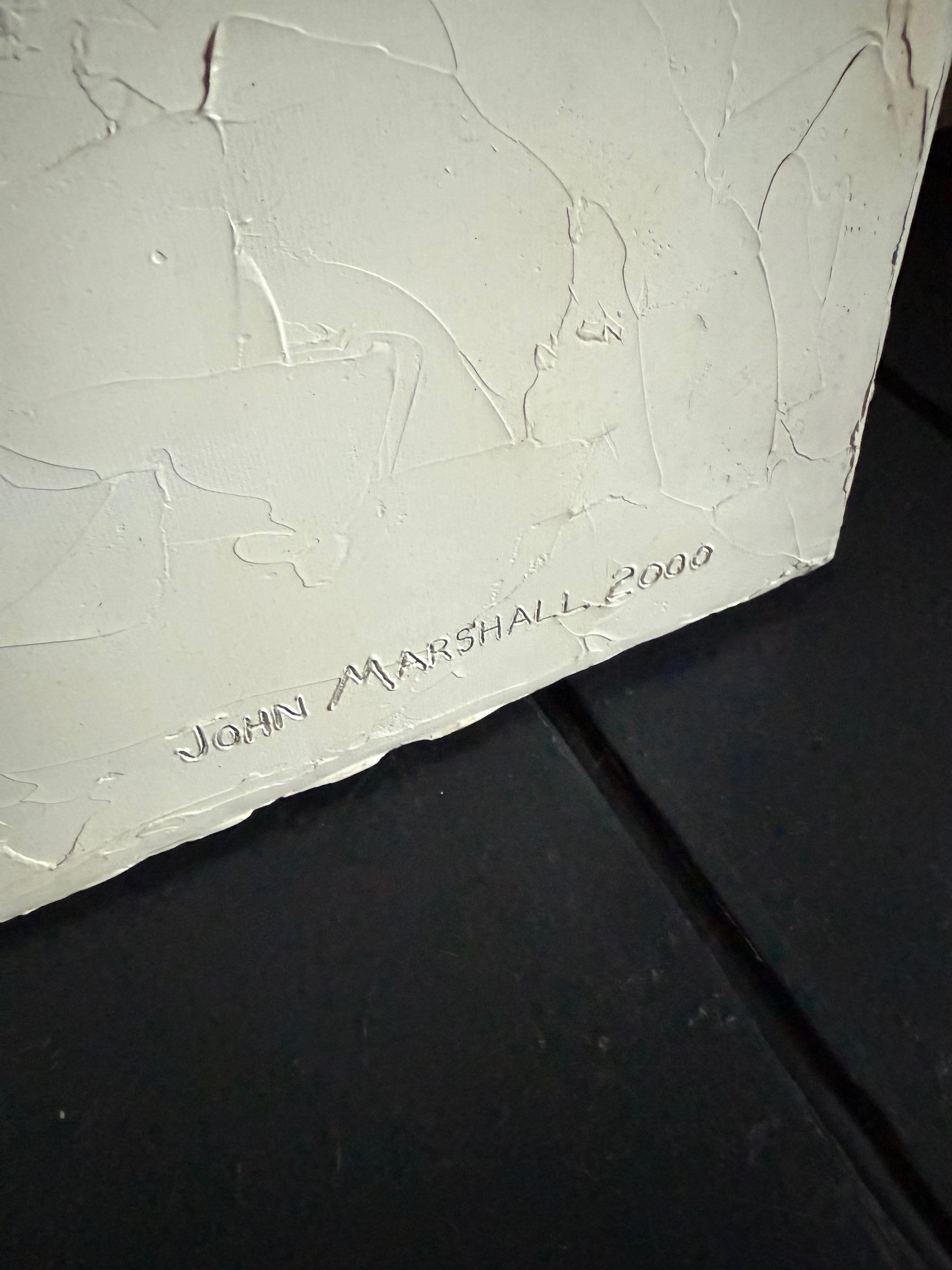 Ölgemälde einer Kuh mit Zielscheibe von John Marshall, 2000 (20. Jahrhundert) im Angebot