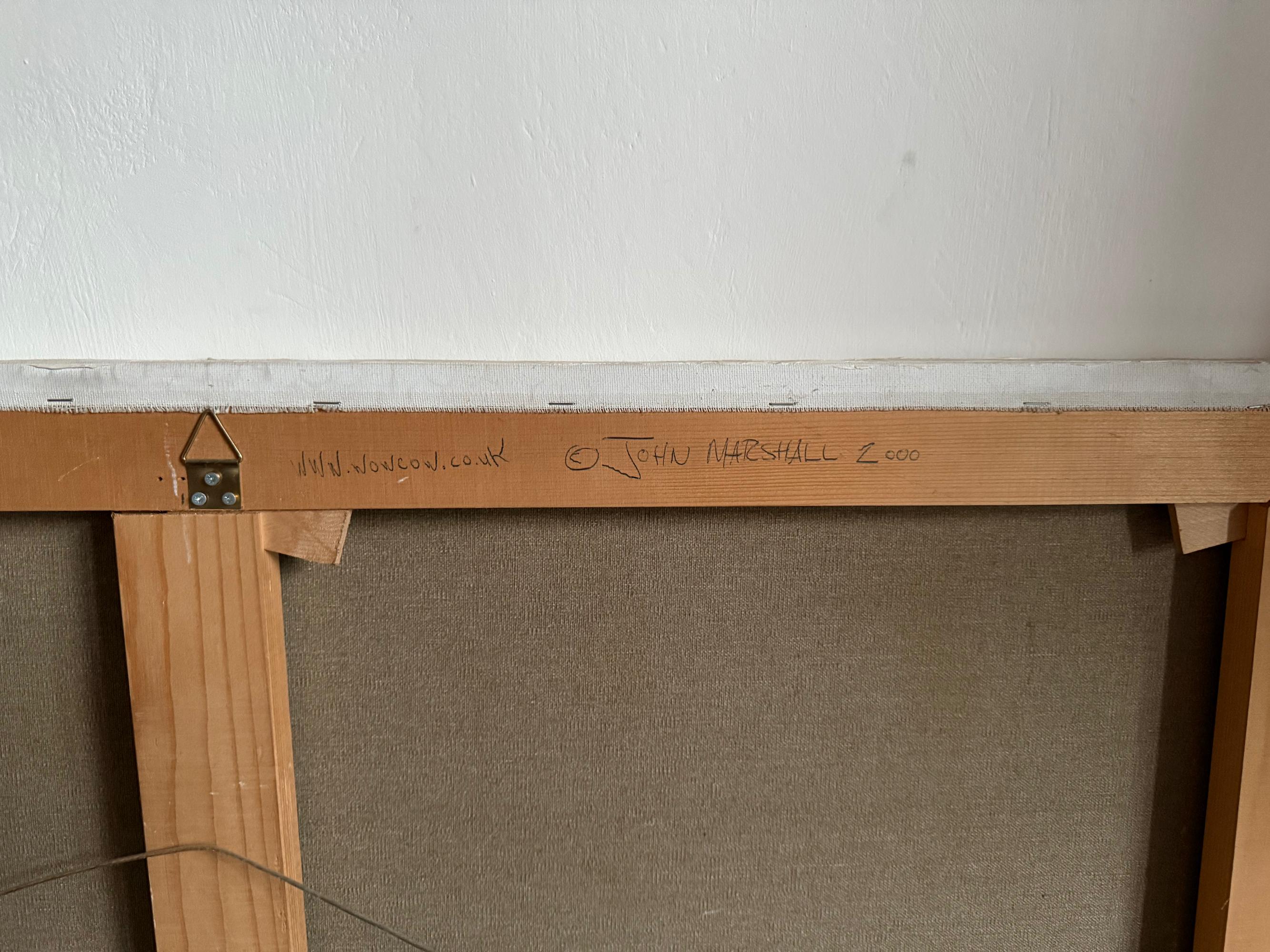 Ölgemälde einer Kuh mit Zielscheibe von John Marshall, 2000 im Angebot 3