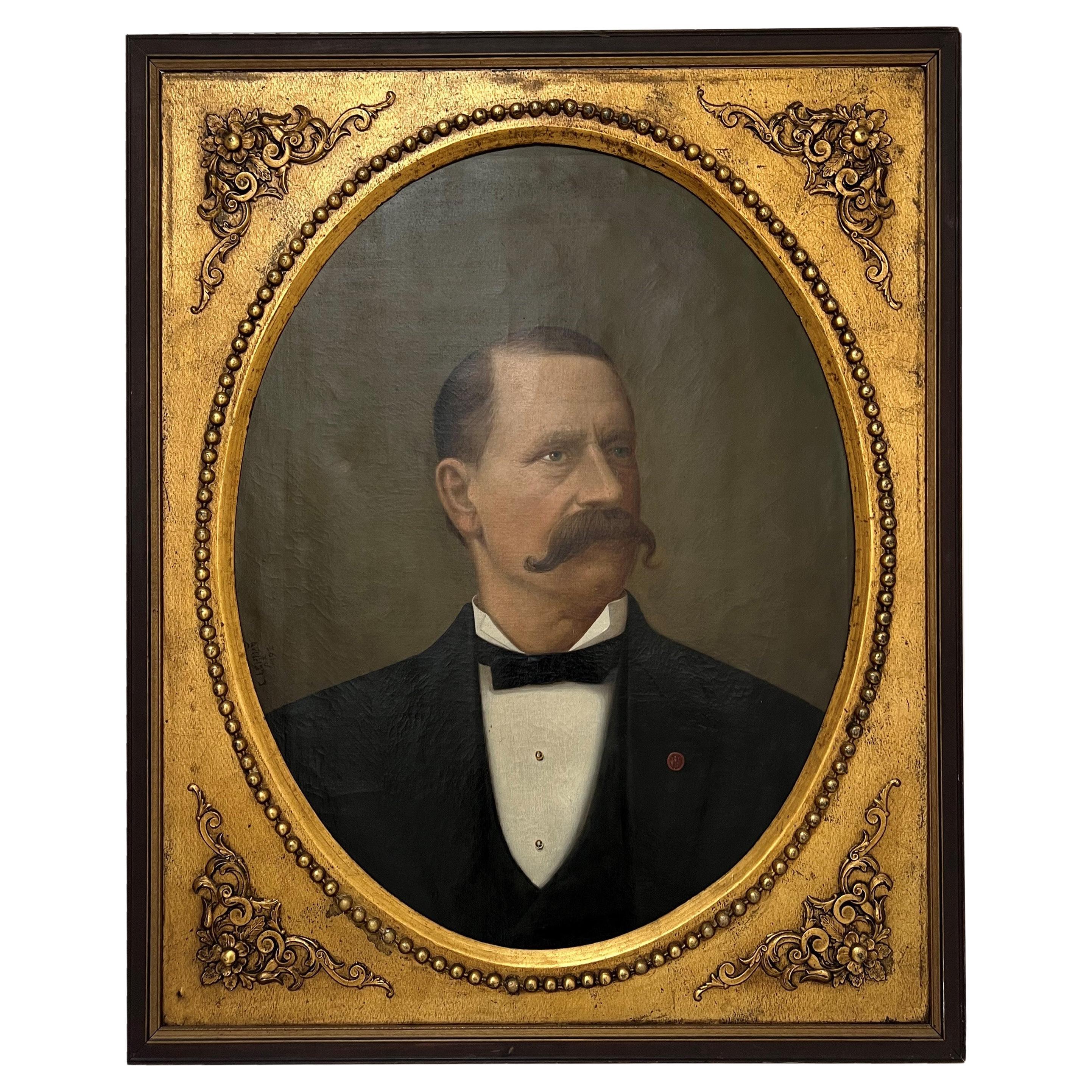 Oil Painting of a Gentleman For Sale at 1stDibs