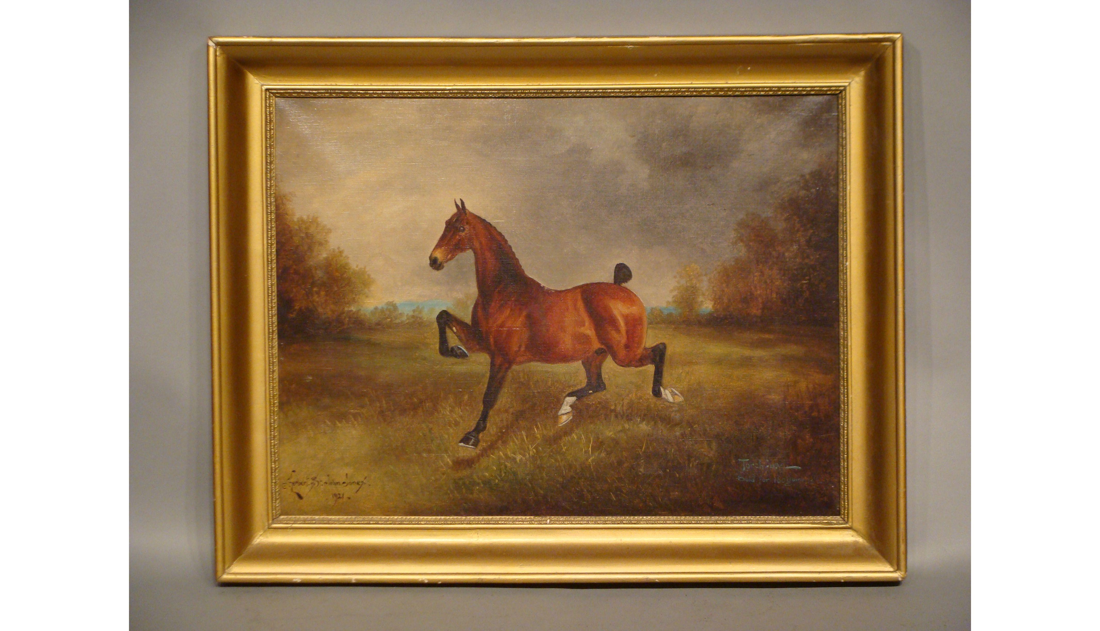 English Oil Painting of a Horse by Herbert St John Jones