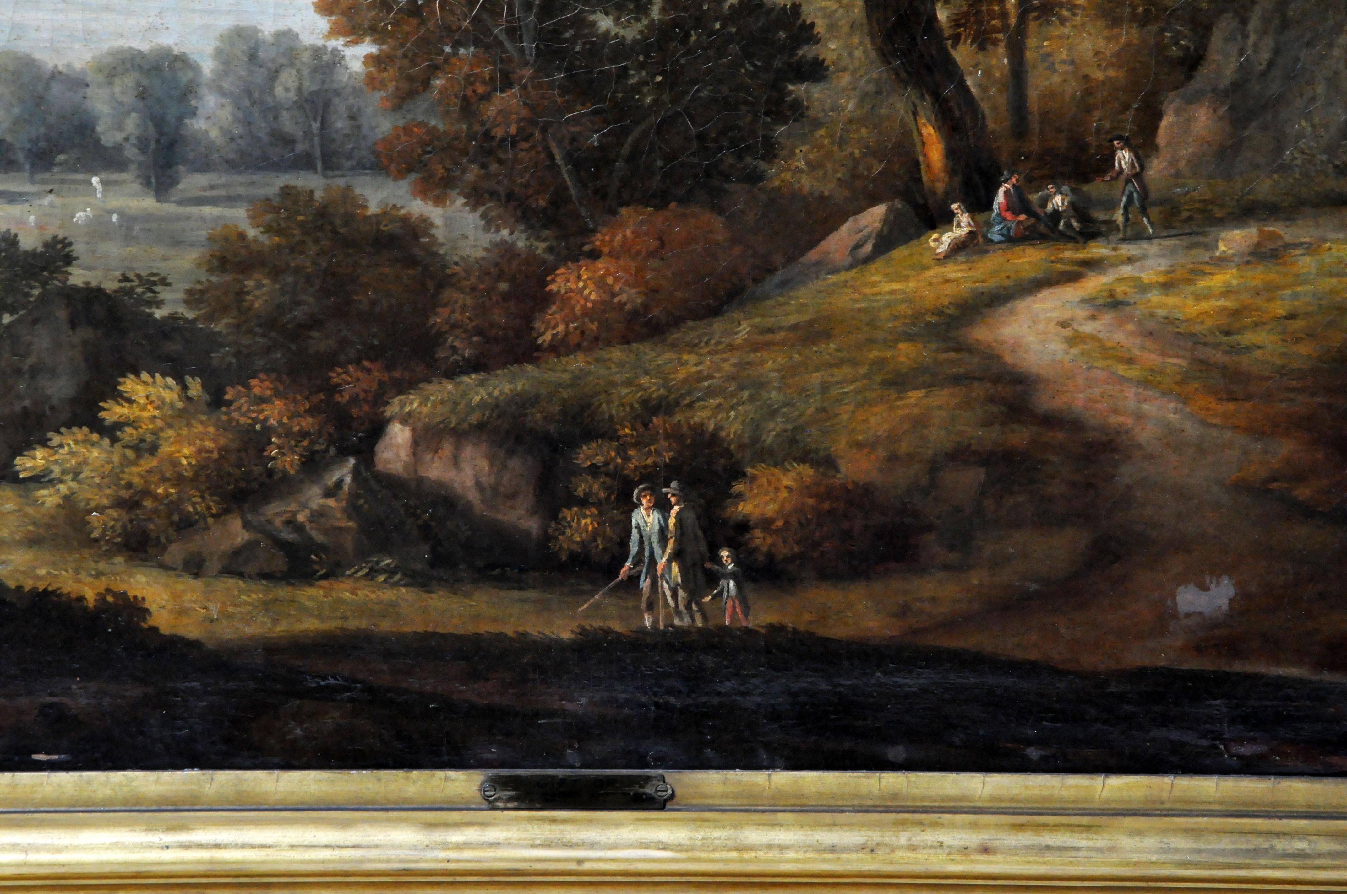 18th Century and Earlier Oil Painting of a Landscape