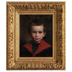 Oil Painting of a Little Boy