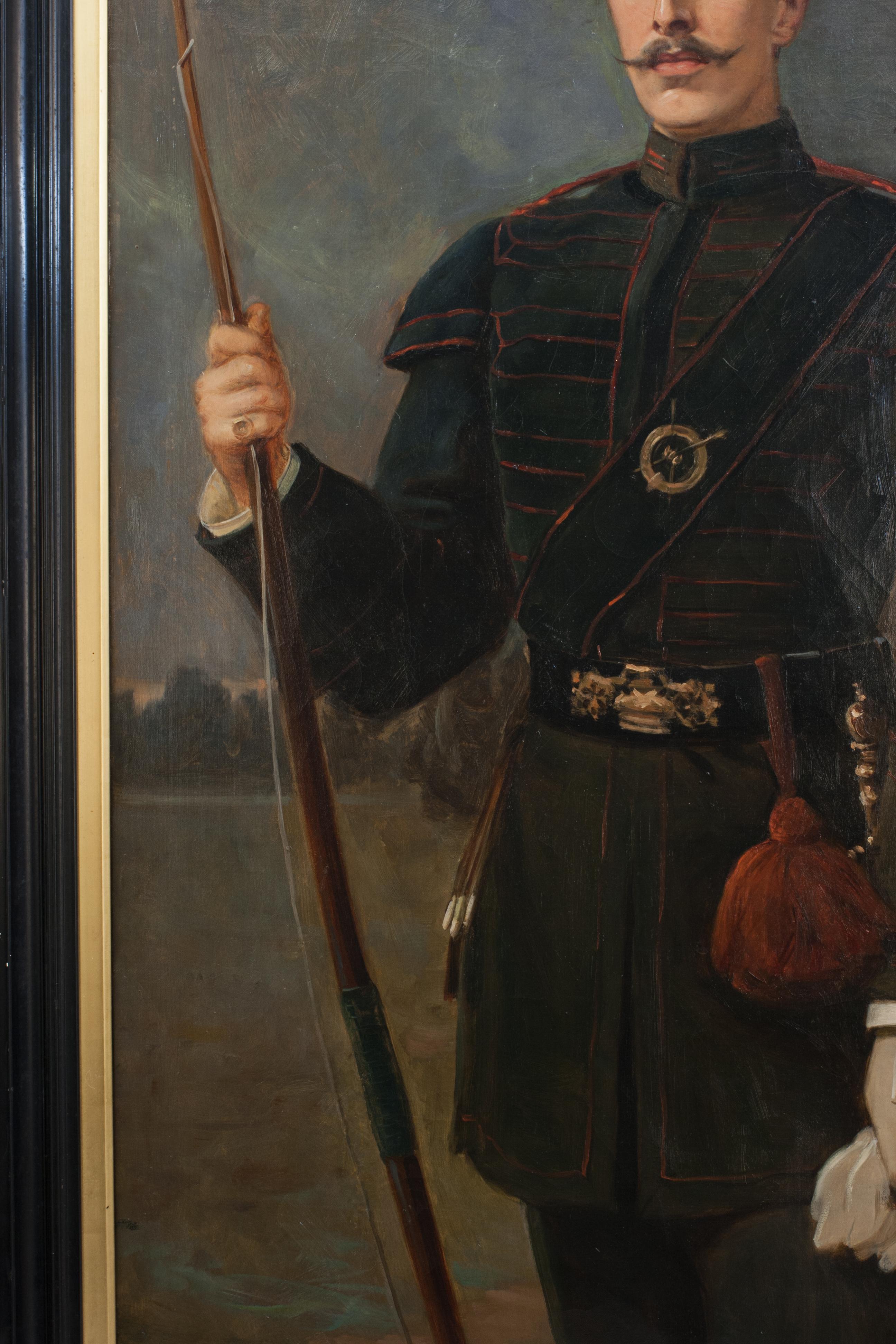 Oil Painting of a Member of the Royal Company of Archers In Good Condition In Oxfordshire, GB