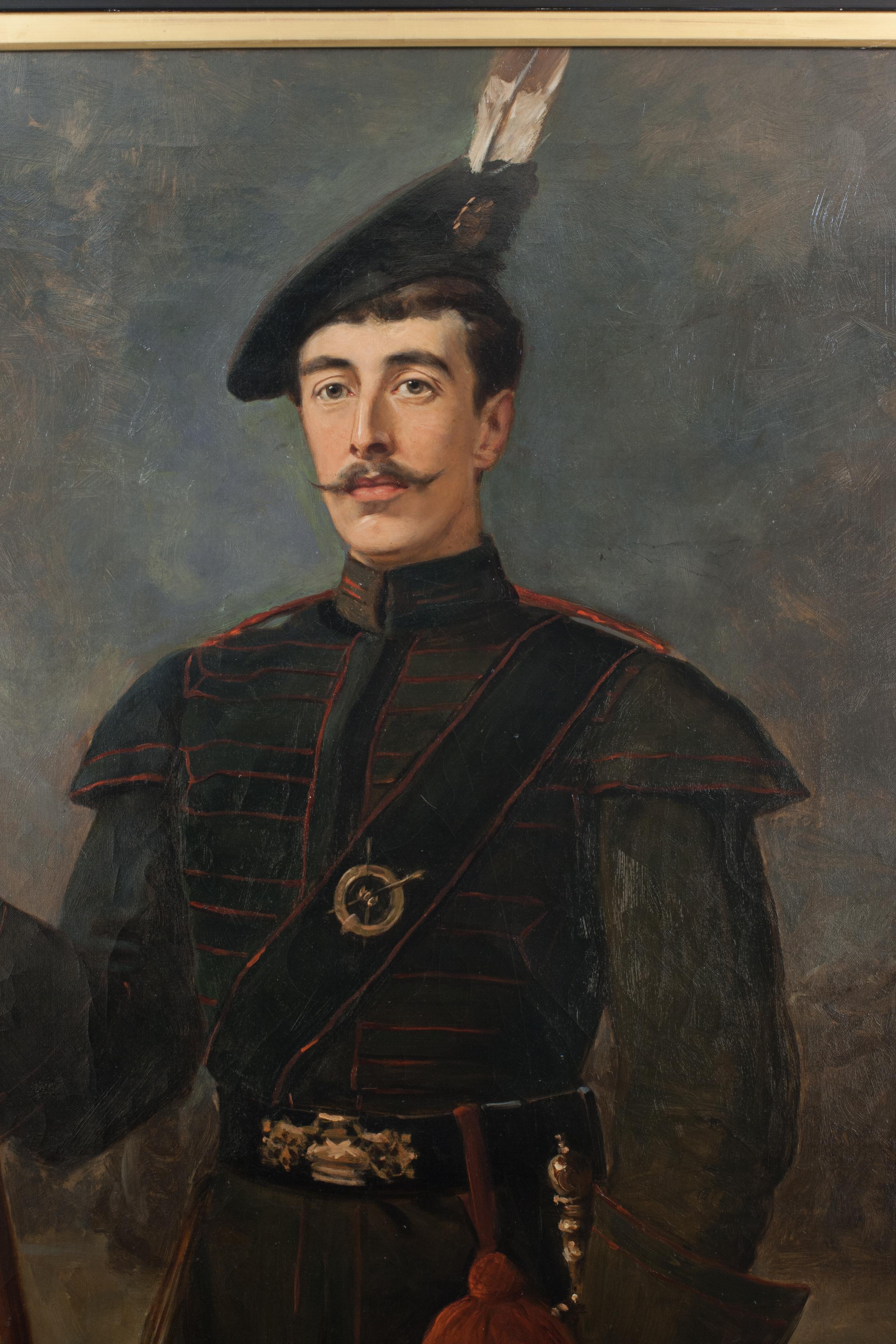Early 20th Century Oil Painting of a Member of the Royal Company of Archers