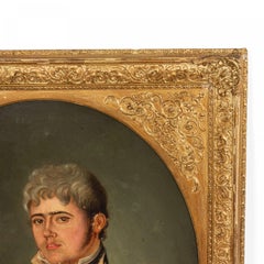 Oil Painting of a Military Officer