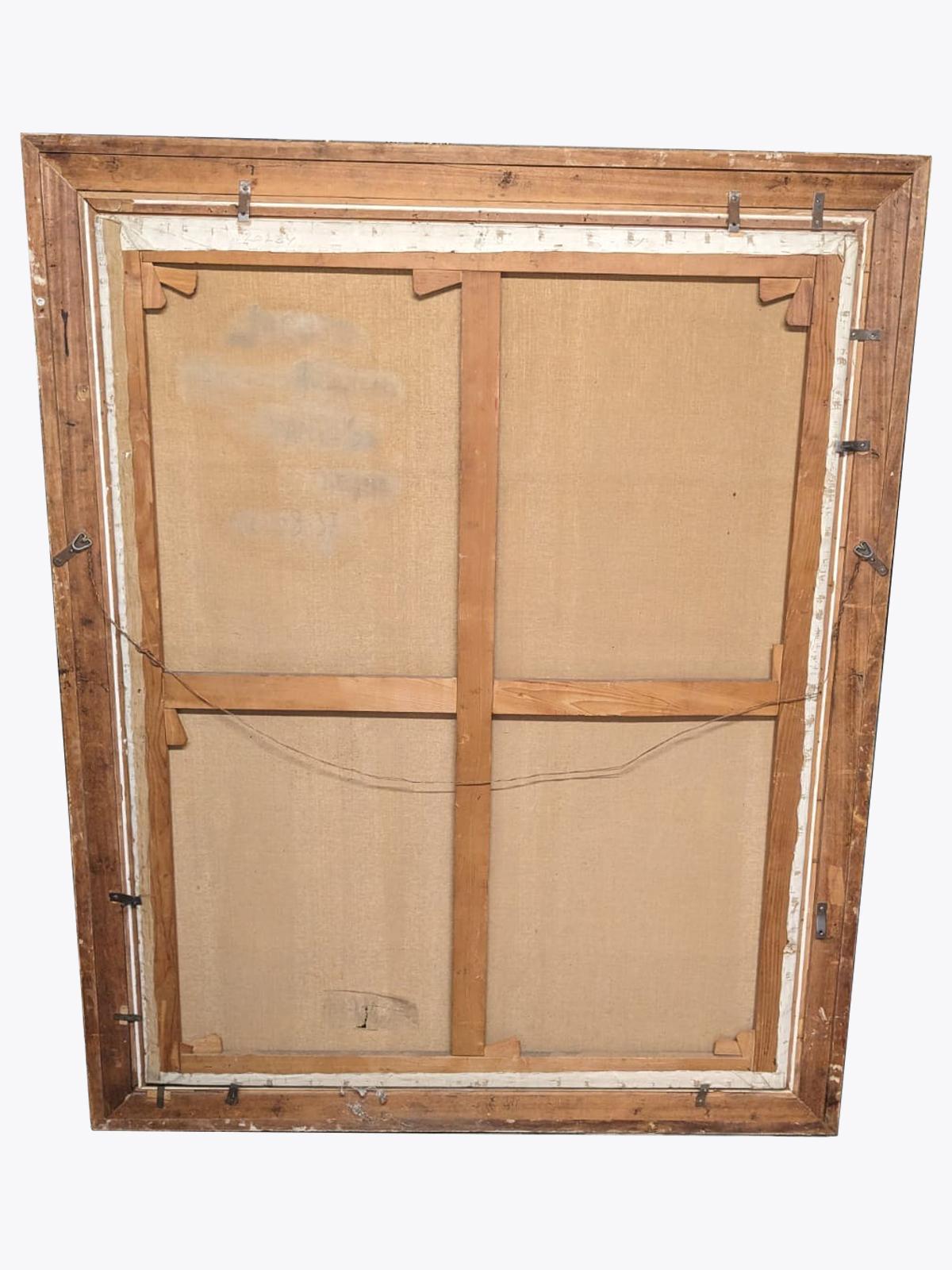 Peinture à l'huile d'une scène de soirée par Jean-Théobald Jacus, C.C. 1950 en vente 13