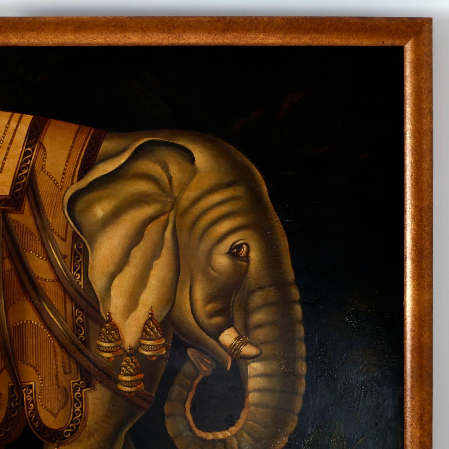 elephant oil paintings