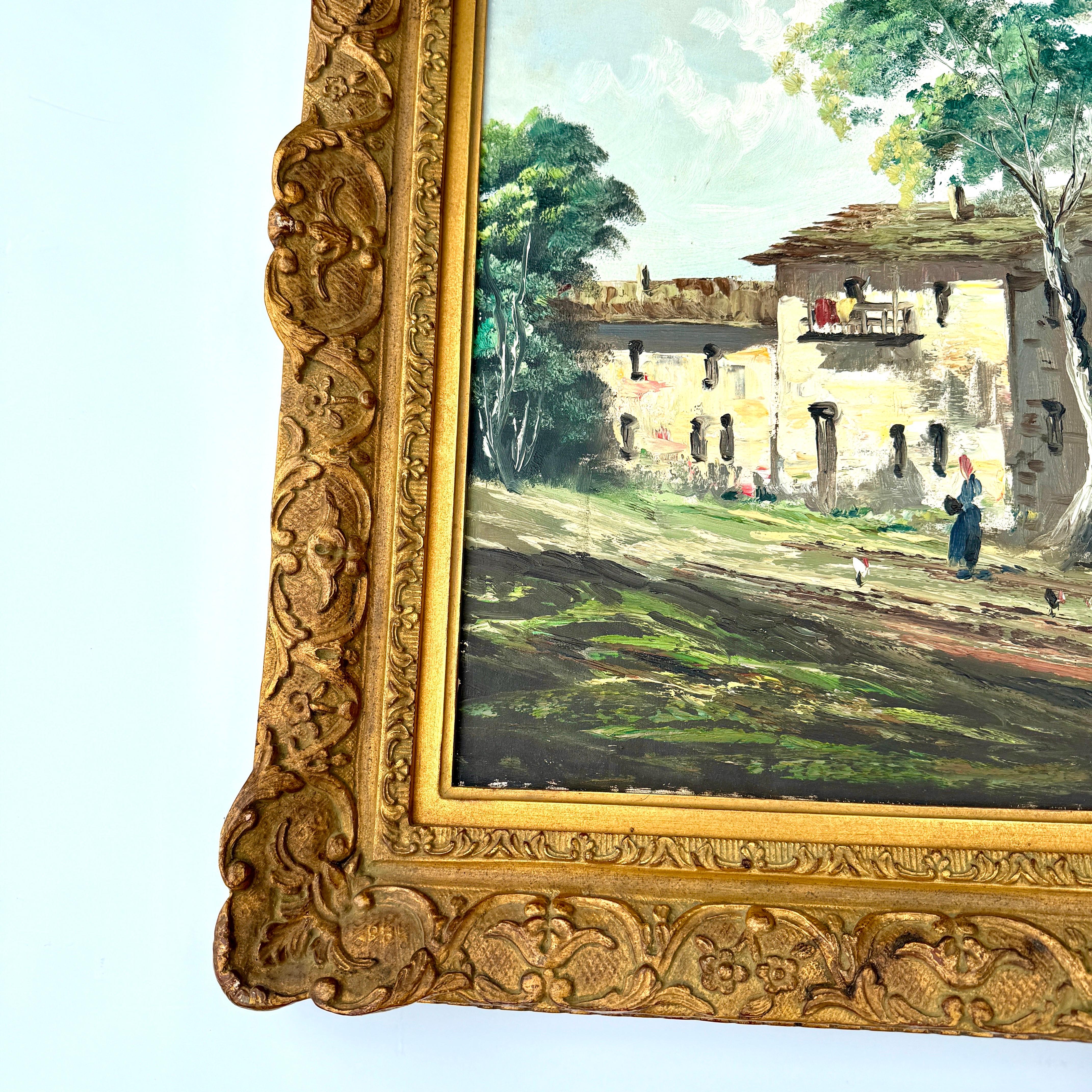 Oil Painting of European Countryside Vienna, Mid 20th Century  For Sale 6