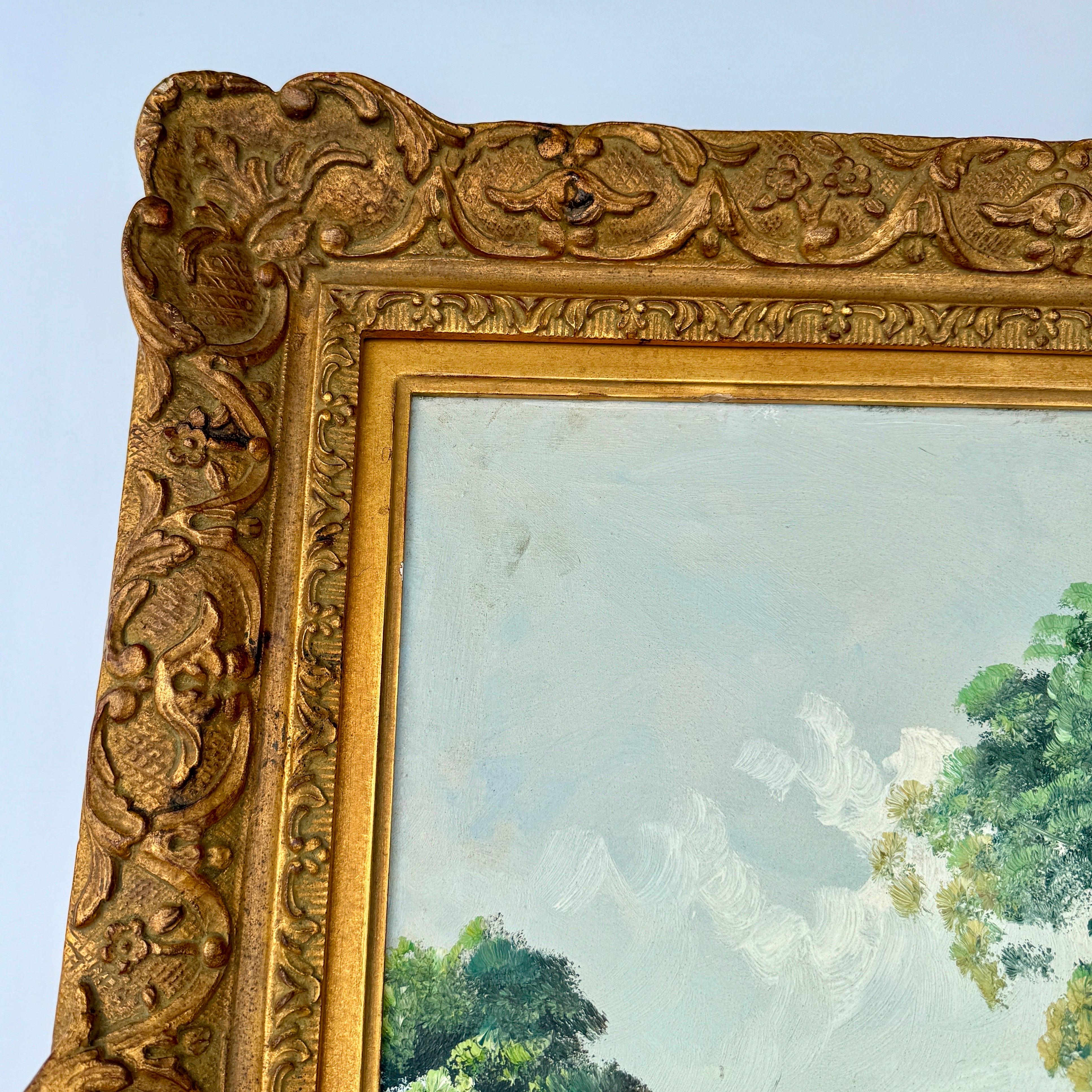 Oil Painting of European Countryside Vienna, Mid 20th Century For Sale 1