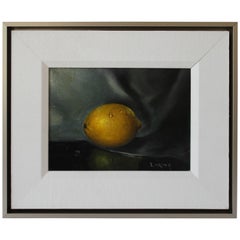 Oil Painting of Lemon Signed Loring