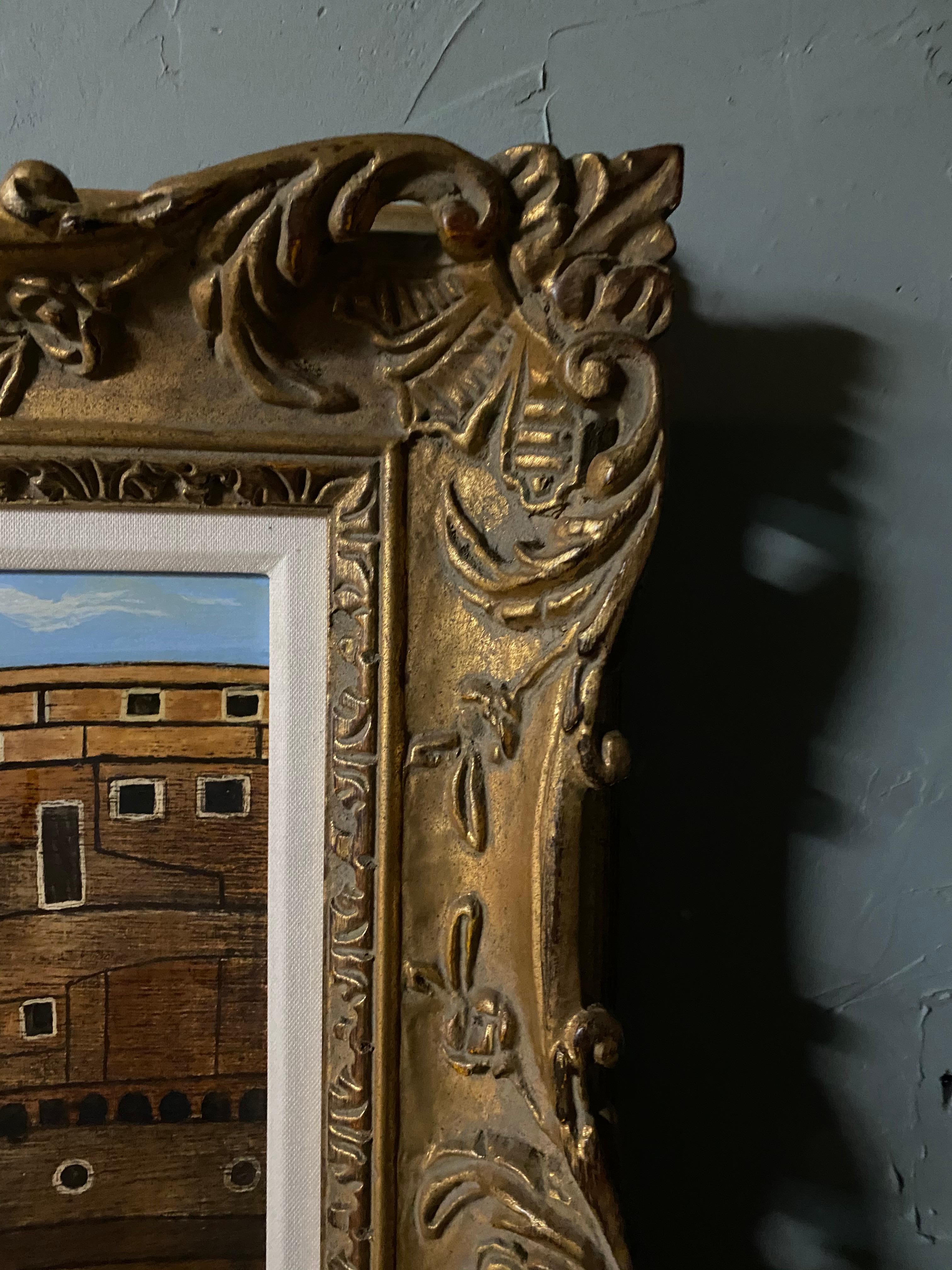 Pintura al óleo del Ponte Saint Angelo, Firmada en venta 1