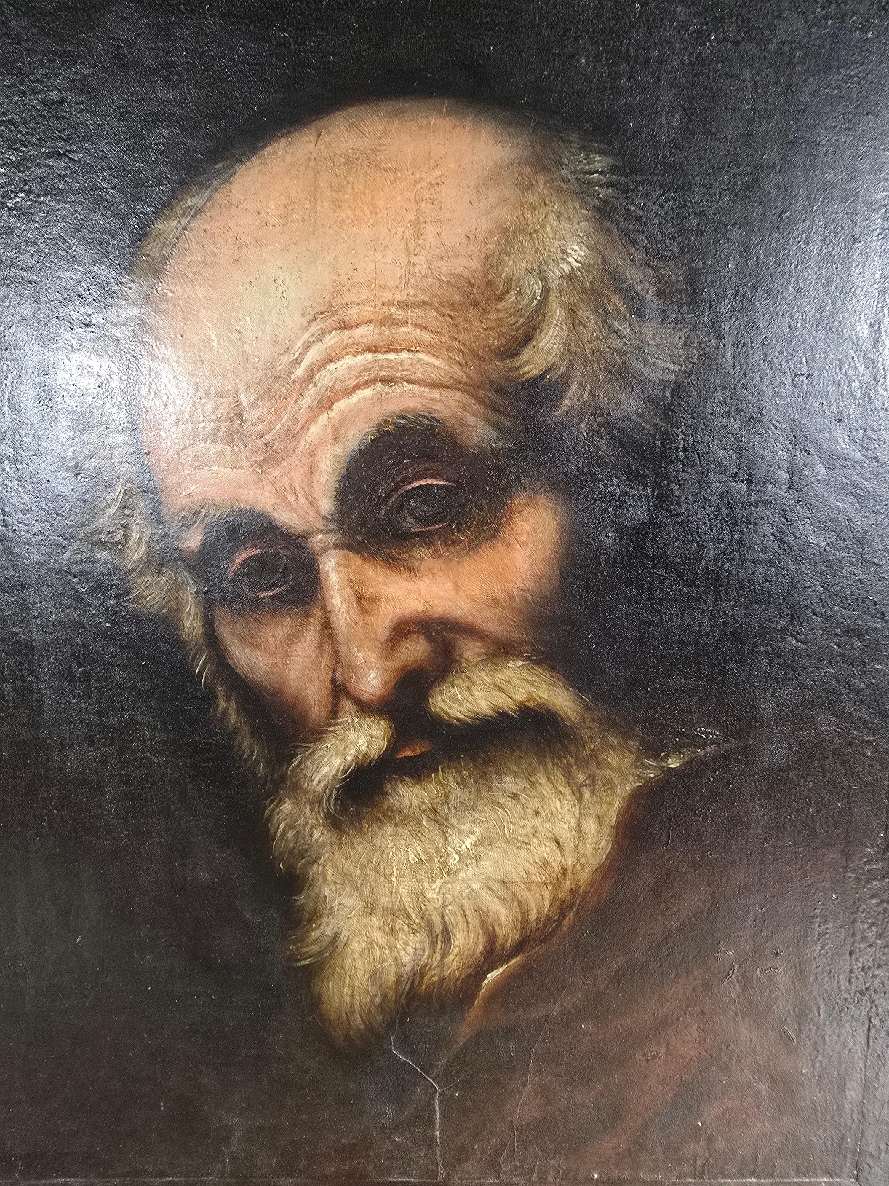 Oil Painting of Saint Paul, 19th Century In Good Condition For Sale In Madrid, ES