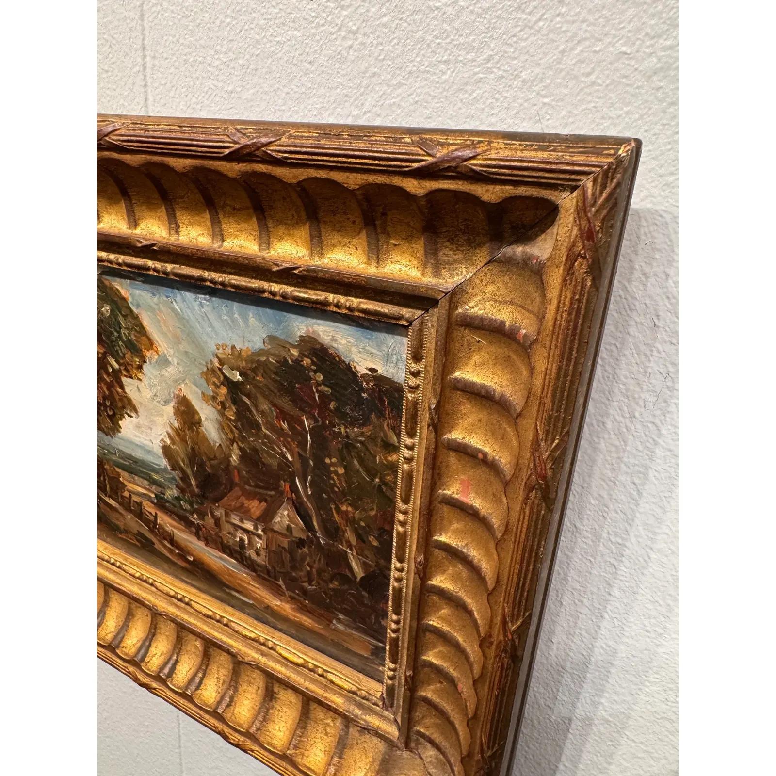 Canvas Oil Painting of the Norfolk Coast of England For Sale