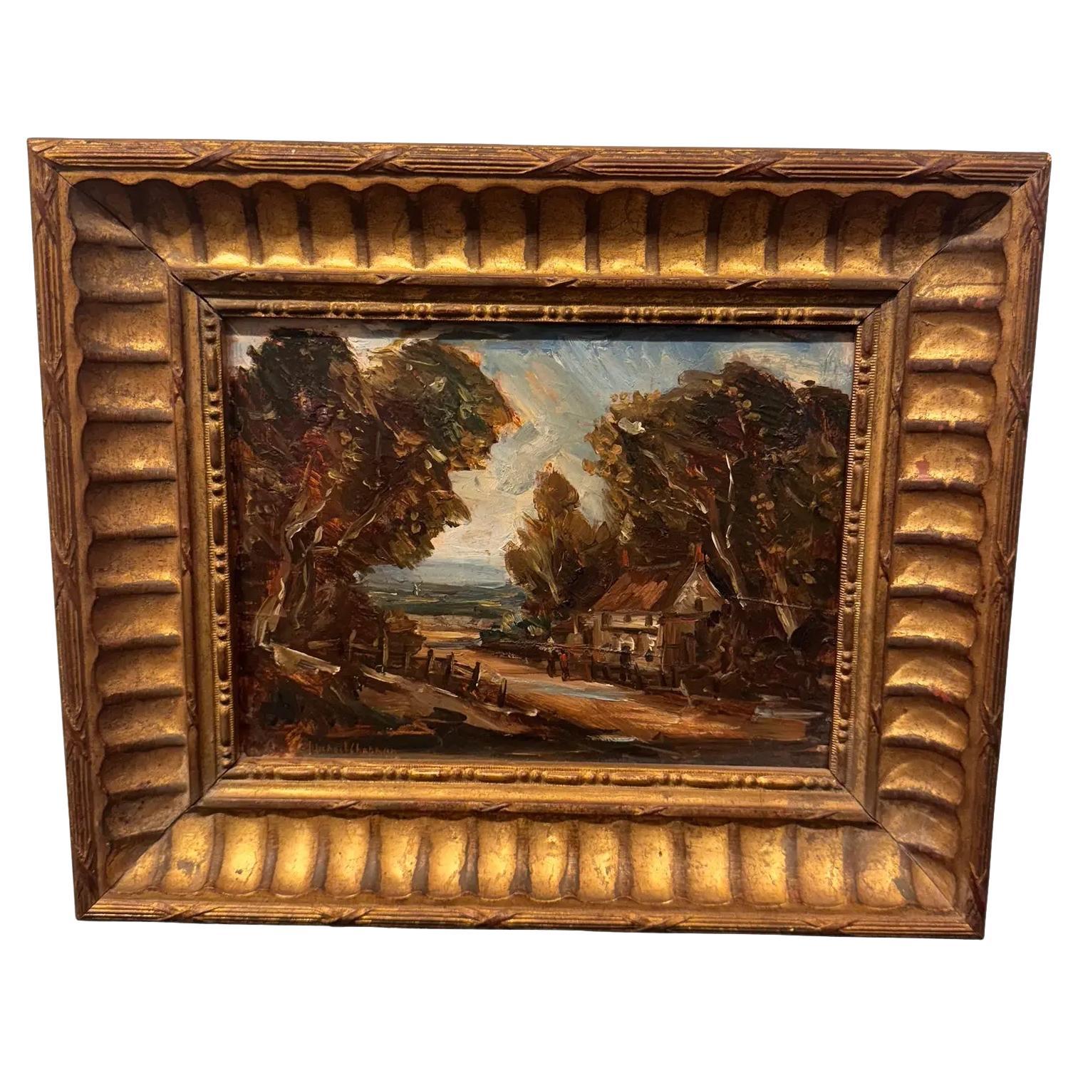 Peinture à l
huile de la côte de Norfolk en Angleterre