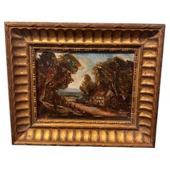 Peinture à l
huile de la côte de Norfolk en Angleterre