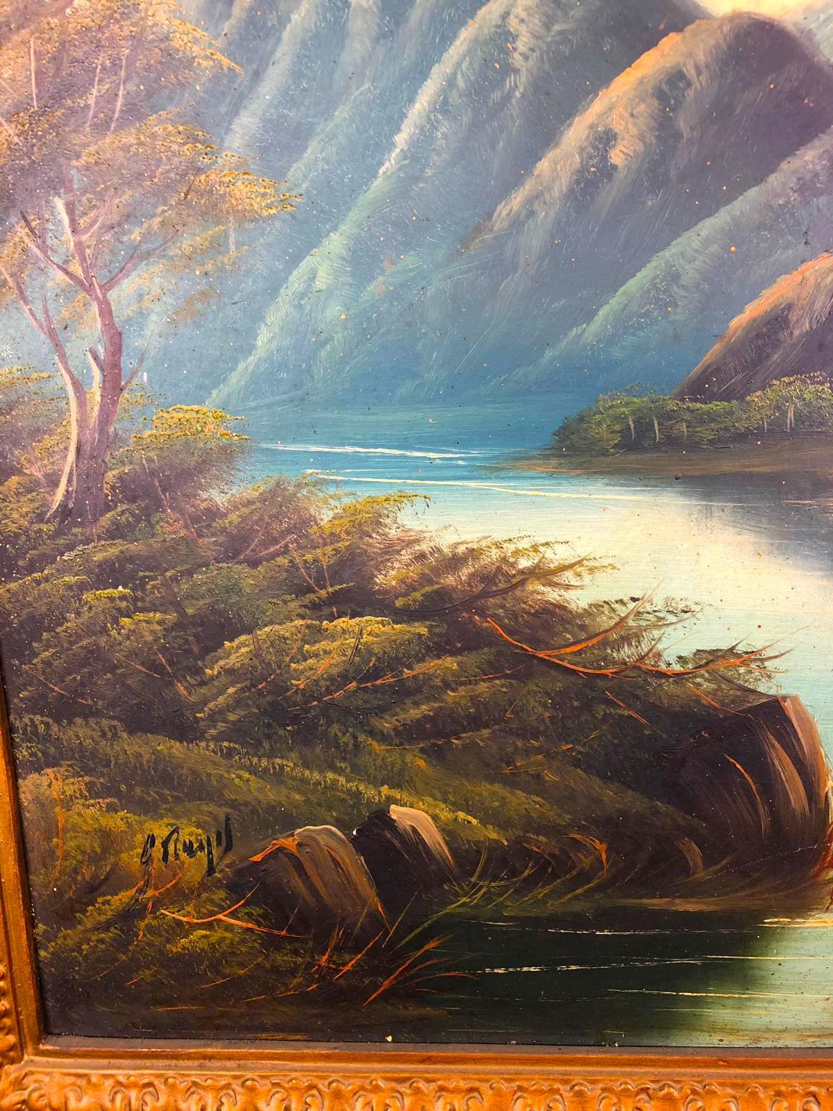 Oil Painting of the Pearl River, 1890 For Sale 2