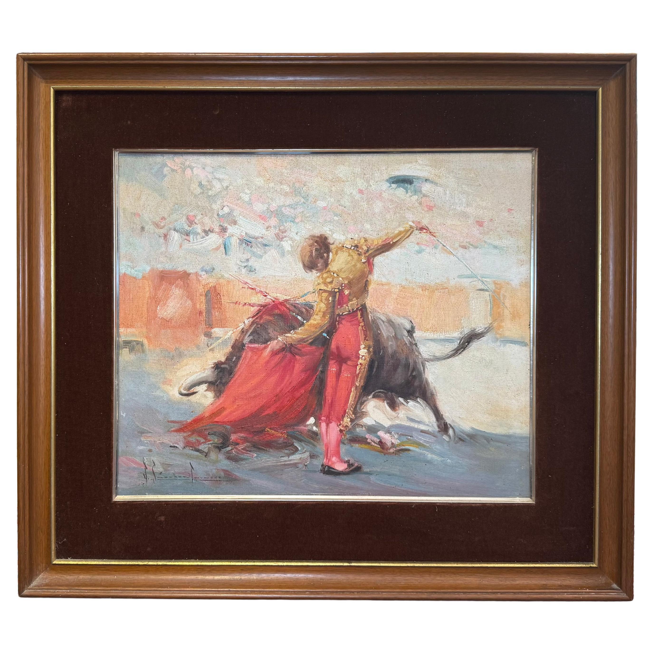 Quadro a olio del torero spagnolo El Cordobés