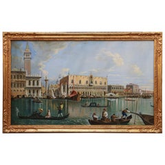 Oil Painting of Venice by the School of Giovanni Batista