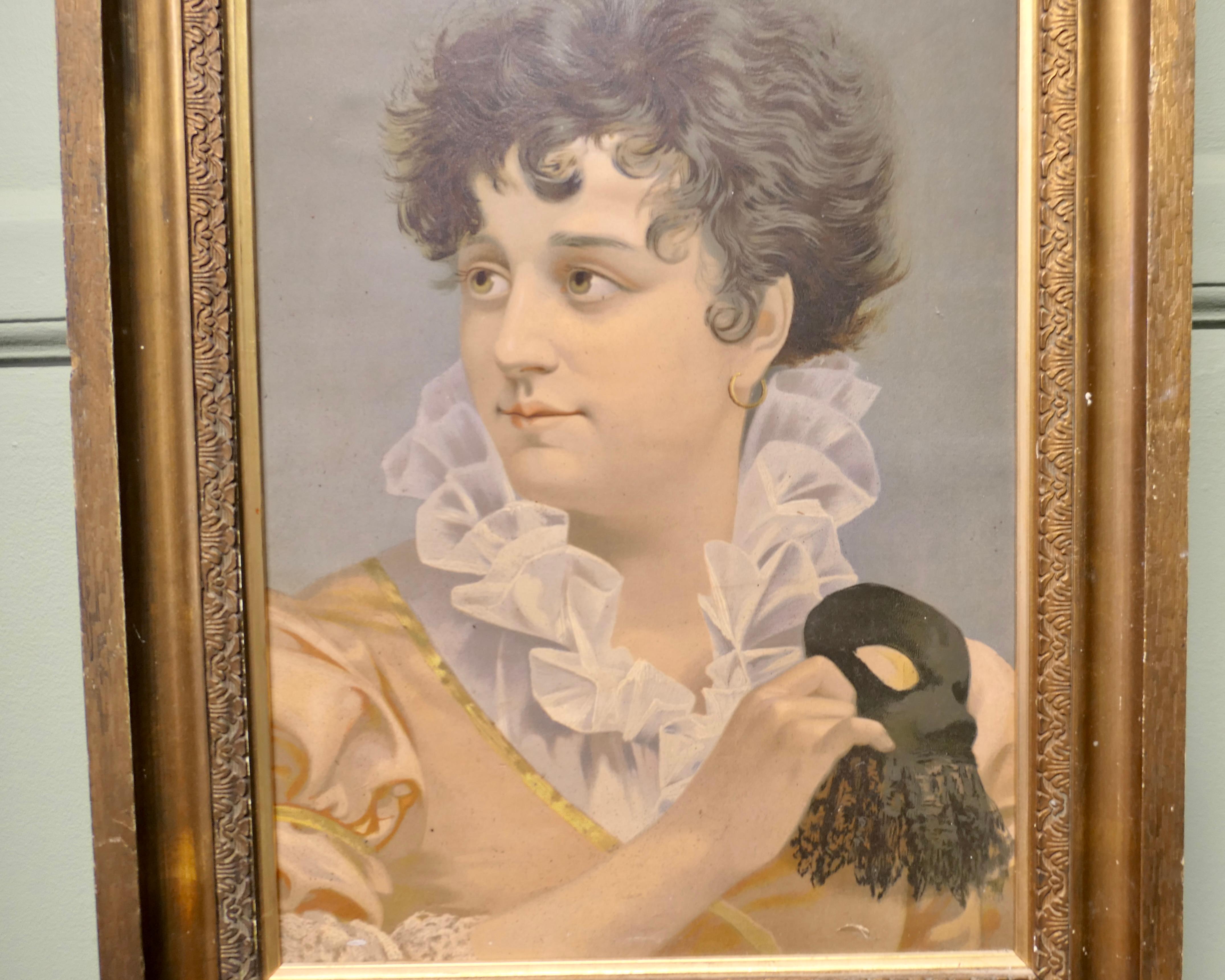 Pittura a olio su tavola Ritratto di una mascherata  Un ritratto delizioso In condizioni buone in vendita a Godshill, Isle of Wight