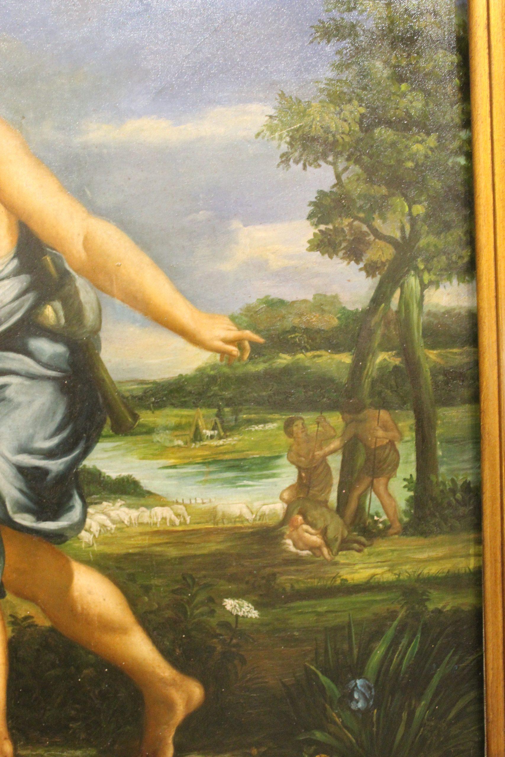 italien Peinture à l'huile sur toile d'après Cortona en vente