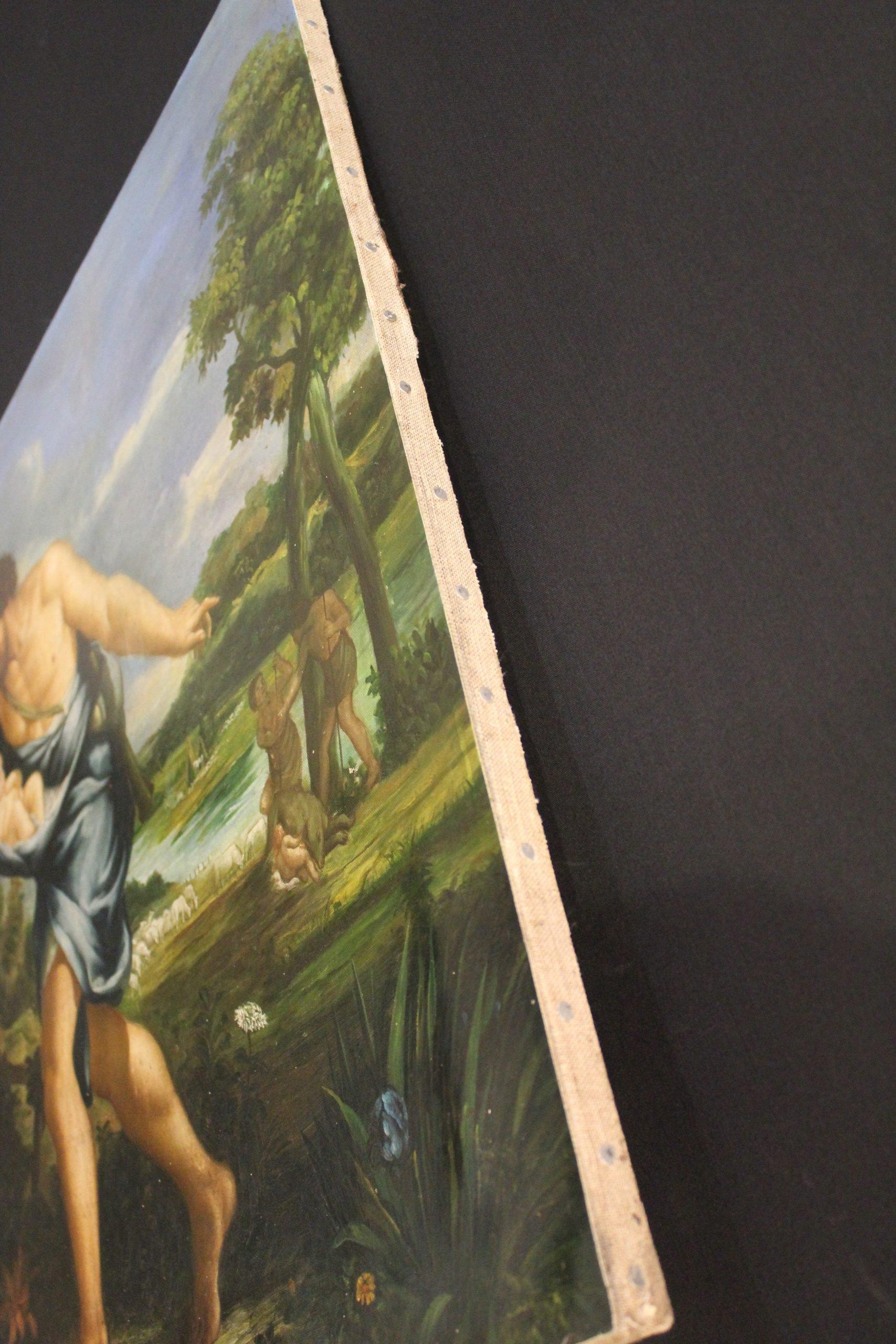Huilé Peinture à l'huile sur toile d'après Cortona en vente