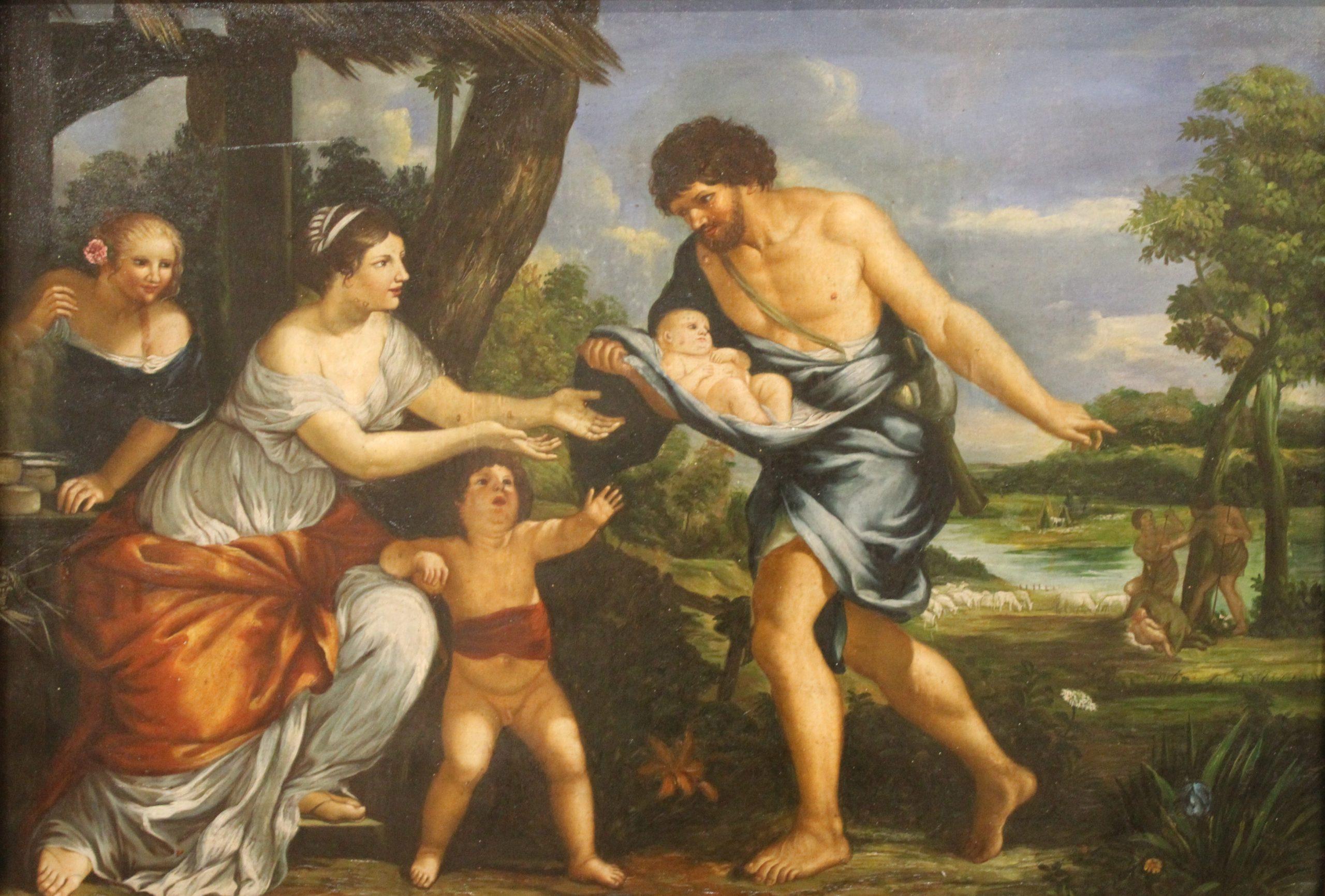 Peinture à l'huile sur toile d'après Cortona Bon état - En vente à Rome, IT